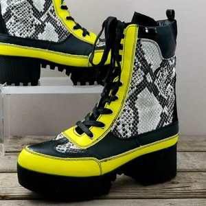 bamboo snakeskin boots