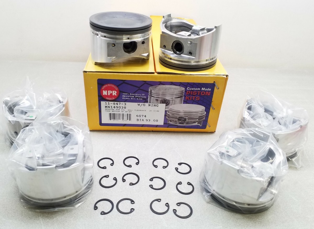 11-847-3 NPR Piston Kit 0.75 Fits Mitsubishi 3.5L SOHC 6CYL 93.00