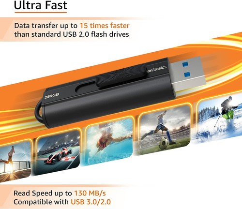 Unità Flash USB 3.1 256GB - Trasferimento Dati Ultra Veloce 130MB/s, Design Leggero - Foto 5 di 13