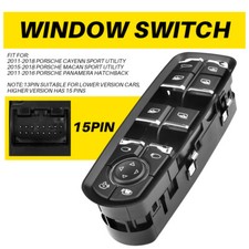 Interruptor de ventana eléctrica delantero izquierdo para Porsche Macan Sport Utility 2015-2018