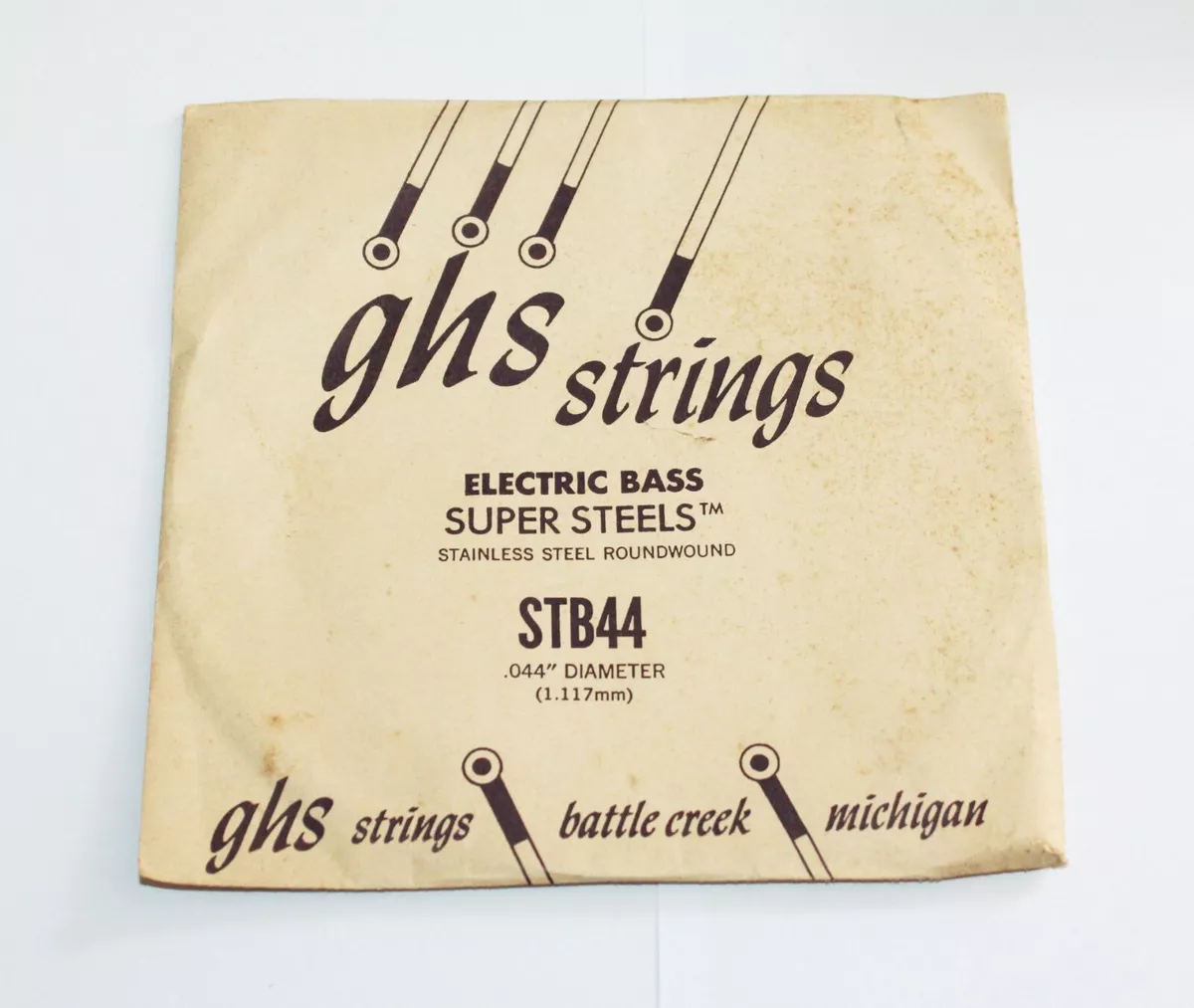 Vintage 1960 s GHS String Electrical Bass Super Steel STB44 0.044