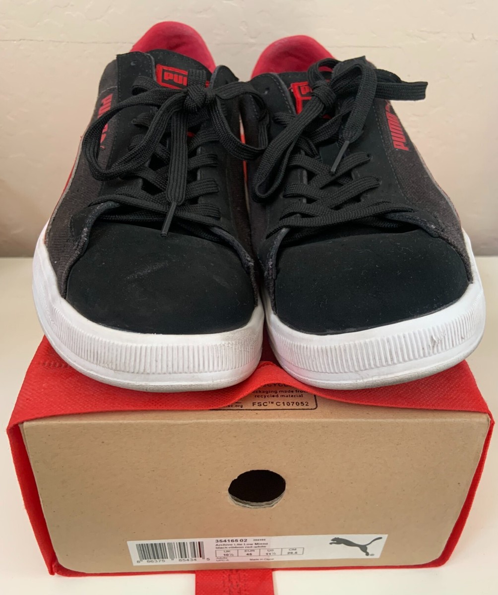 Puma Archive Lite Low Mixed - W/Box [Mens Size 11.5] Black