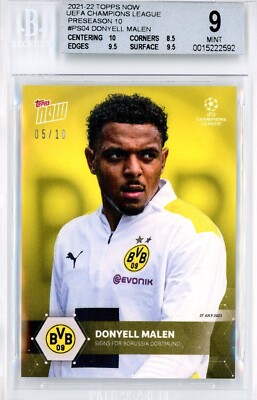 2021-22 TOPPS NOW UCL UEFA PARALLEL 05/10 #PS04 DONYELL MALEN