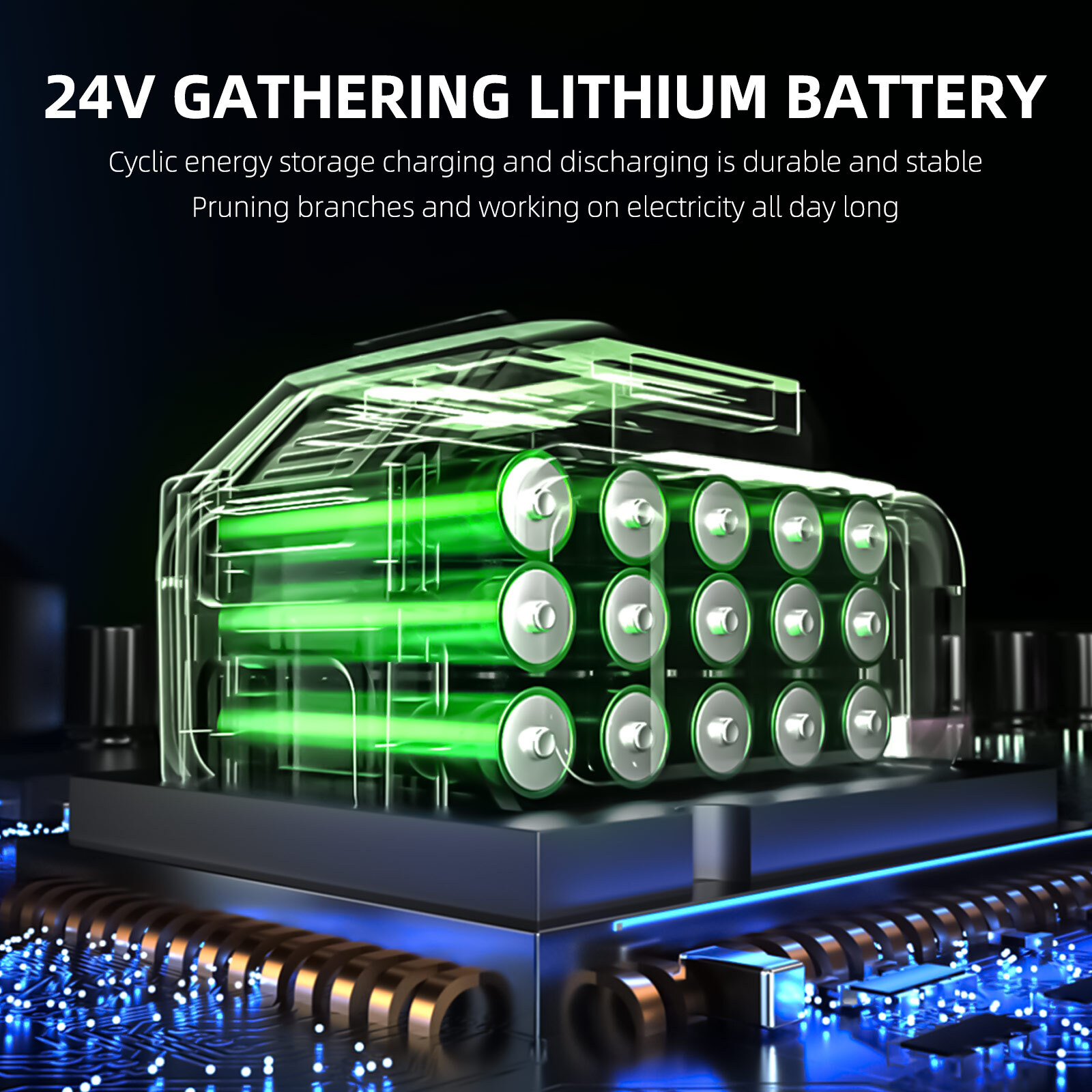 Electric Cordless Grass String Trimmer Lawn Edger Weed Wacker Cutter w/ Battery