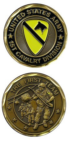 Challenge Coin - 1st Cavalry Division 2405 - Picture 1 of 1