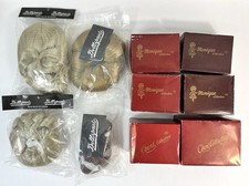 10 Vtg Monique, Cheri Doll Dollspart Wigs Black, Auburn, Blonde Various Sizes