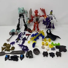 Hasbro Stikfas Xevoz Reptosaur, Franken Punker, Arcaster Runeslayer Figure Lot