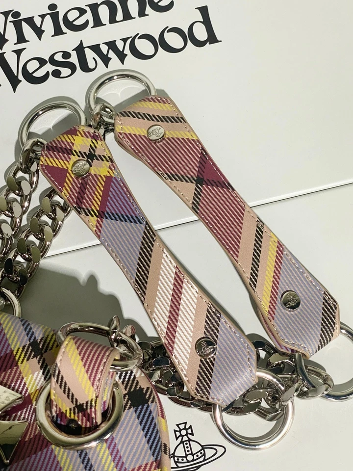 Vivienne Westwood Orb Chain Shoulder Bag Tartan check outlet New Japan - Image 4 of 4