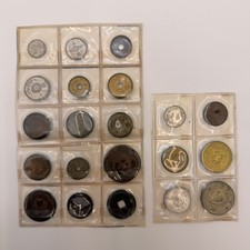 Set of 21 Japanese Ancient Coins with Central Holes (Kan'ei Tsūhō) – Stored in C