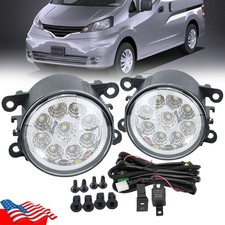 Front Bumper Led Fog Light Lamp W Wiring Switch Kit For Nissan Nv200 2010-2019 Front Bumper Led Fog Light Lamp W Wiring Switch Kit For Nissan Nv200 2010-2019