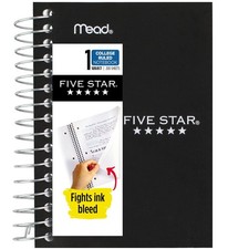 Five Star Spiral Notebook, Fat Lil' Pocket Notebook, College Ruled Paper, 200...