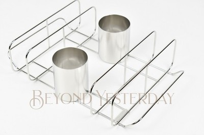 NEW: CATAUMET BBQ RIB RACK & 2 BEER CAN CHICKEN COOKER ROASTER - 100% 304 S/S