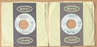 EDGAR WINTER'S WHITE TRASH  2x USA PROMO 7'' SINGLE LOT FREE POSTAGE