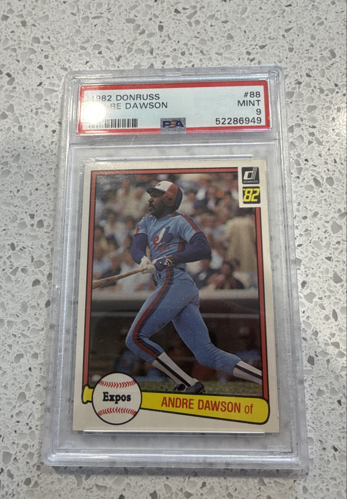 1982 Donruss - Andre Dawson #88 PSA 9 EXPOS Cubs HALL Of Fame 🔥