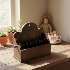 Distressed Countertop Display Shelf Multiuse Storage Furniture Stable