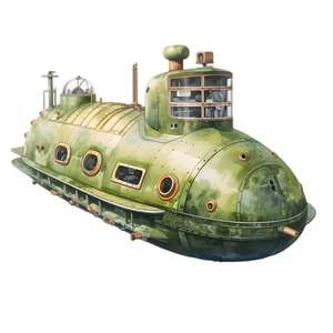 Submarine Sub Self Adhesive Vinyl Waterproof Sticker