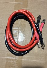 4 AWG 3ft battery cable Set with Ring Terminals 100 copper