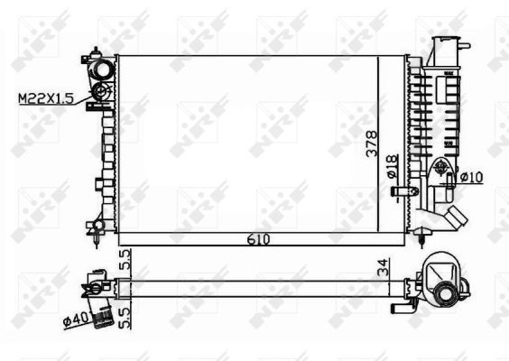 Fits NRF 50419 RADIATOR  ⭐UK Stock⭐