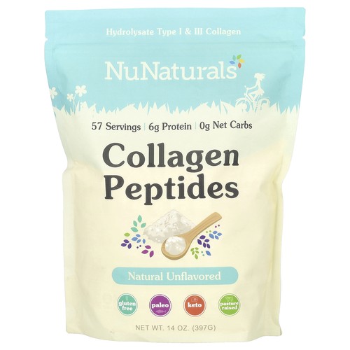 Collagen Peptides, Unflavored , 14 oz (397 g)
