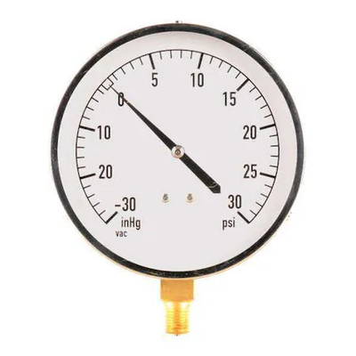 #ad Industrial Compound Gauge 30 To 0 To 30 Psi 4 1 2 In Dial 1 4 In Npt Bottom $33.65