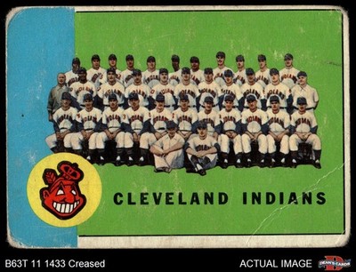 1963 Topps #451 Indians Team 1 - POOR