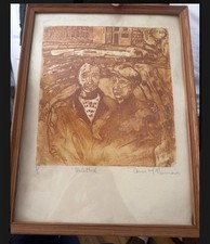 Signed Limited Edition Etching 1/6 Framed Original Artwork Tonia McNamara