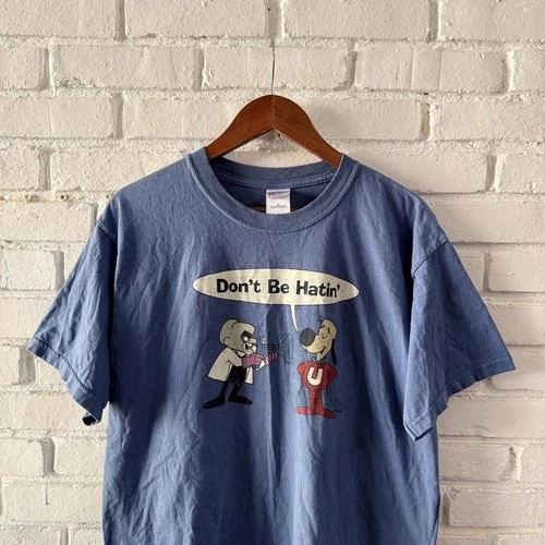 Vintage 90s Underdog Cartoon TV Show Blue Graphic T-Shirt Size Medium - product listing photo