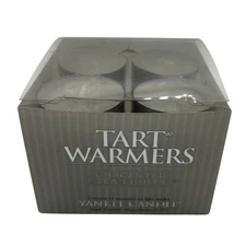 Yankee Candle Tart Warmers Vintage 1990s Unscented Tea Lights 12 Count Wax Melts