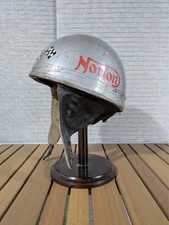 VINTAGE CROMWELL MOTORCYCLE RACING CRASH HELMET NORTON ISLE OF MAN TT
