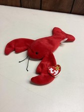 Vintage Ty Beanie Baby Pinchers Lobster Plush 8.5" 1993 Original Tag Collectible