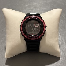 Casio Baby-G Digital Watch BGD-120 Black Pink Alarm Chrono WR 200m - Works