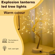 Birch Twig Tree 108 Warm White LED Lights, Battery Operated or USB Plug-in UK