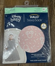 NWT Brand New Disney Pink Minnie Mouse Baby Halo SleepSack Size 6-12 Months