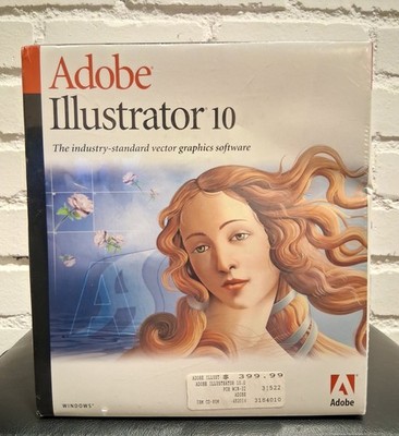 Adobe Illustrator 10 Vintage Version Of Adobe Vector Graphics Software New 