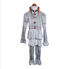 IT Chapter 1 Pennywise Costume Adult Size XL Full Jumpsuit w/ Mask - Rubies