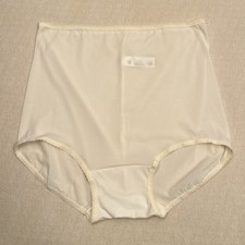 NWOT Bali Ivory Skimp Skamp Nylon Panties Size XL