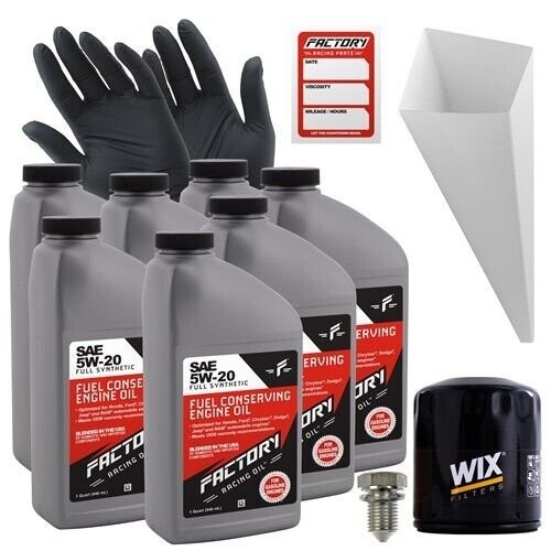 Factory Racing Parts 5W20 7Qt Oil Change Kit For Chrysler 300 5.7L 2005-2007 - Picture 1 of 6