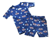 Hanna Andersson 2 piece Pajamas 100 cotton Smores Short Sleeve  Shorts 8 /130