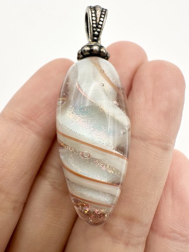 Murano Swirl Art Glass Pendant