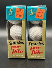 Vintage Spalding Par Flite Golf Balls NOS 2 Sleeves 3 Balls Each Unopened USA