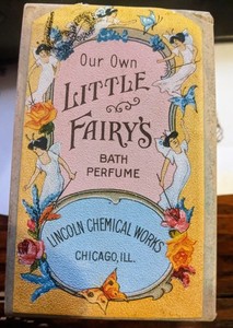 UNOPENED Antique OUR OWN LITTLE FAIRY'S BATH PERFUME 6 oz Box Lincoln Chemical