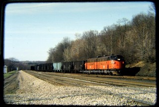 Railroad Slide Bessemer & Lake Erie BLE 727 728 1982
