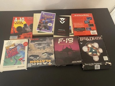 Lot Of 8 Dos Big Box Pc Games