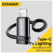 Essager Lighting To Type C Adapter 3A Fast Charging IOS Female to Type-C