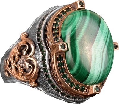 Kambo 925 Sterling Silber Herren Ring Handarbeit Türkei Geschenk Bandring
