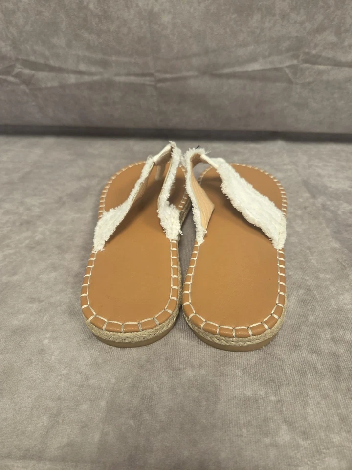 Chanclas/sandalias para mujer talla 11 blancas Foto 4 de 4