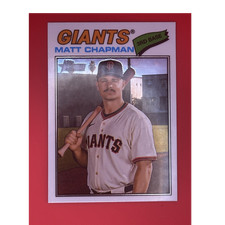 Topps 2026 Heritage Matt Chapman #114 San Francisco Giants silver foil refractor