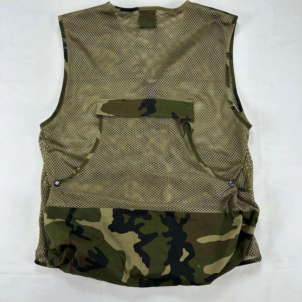 Browning Mesh Hunting Vest Men's L Camo Pockets Zip Front Lightweight Outdoor - Image 4 of 4