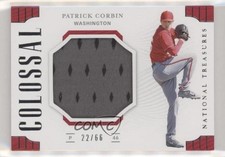2019 Panini National Treasures Colossal Materials 22/66 Patrick Corbin s7f