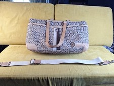 Coach Voyager Signature Multifunction Tote Diaper Bag Fabric Leather